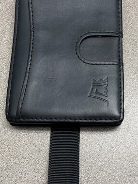 Kings Loot Leather Hybrid Wallet Men's Black Slim Front Pocket Minimalist Bifold